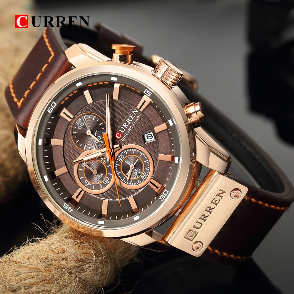 CURREN Fashion Date Quartz Men Watches Top Brand Luxury Male Clock Chronograph Sport Mens Wrist Watch Hodinky Relogio Masculino