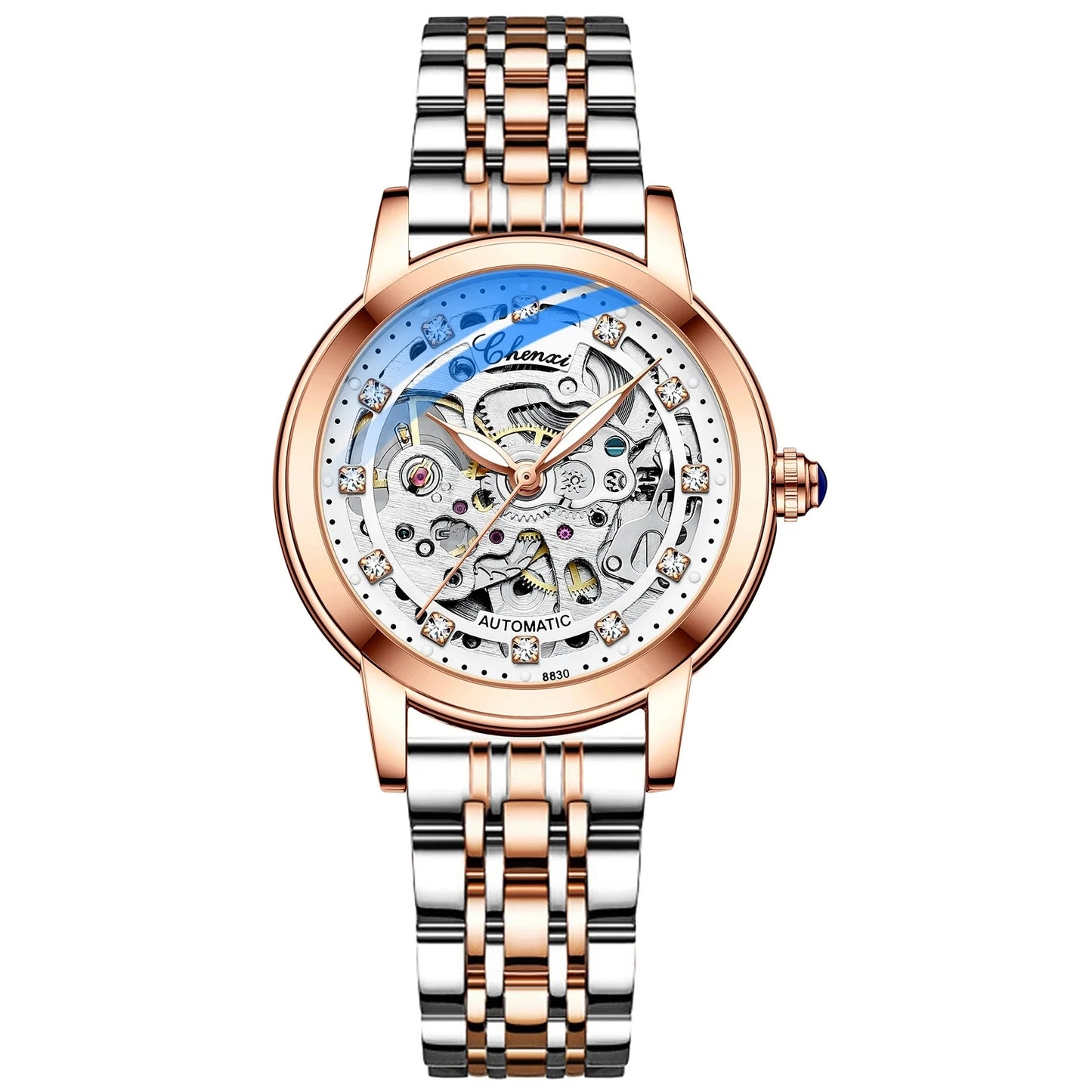 CHENXI Automatic Mechanical Women's Watch Luxury Waterproof Quartz Ladies Skeleton Tourbillon Wristwatches Relogio Feminino